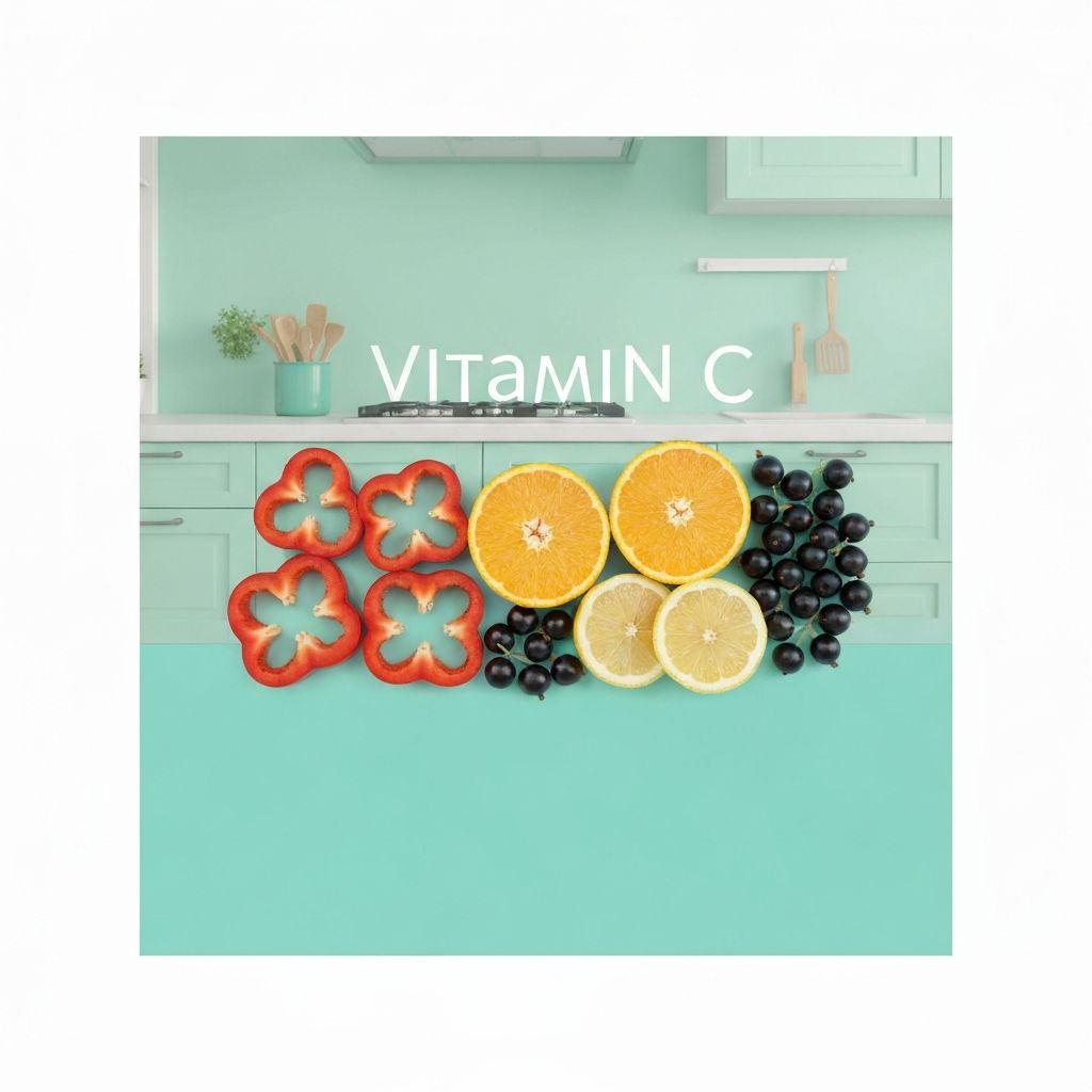 Witamina C - papryka czerwona, cytryna, czarna porzeczka